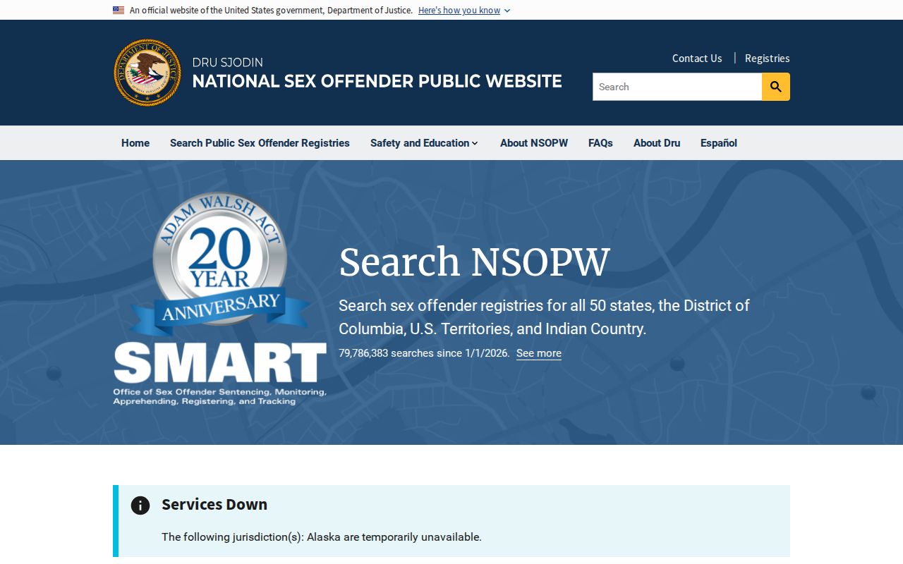 National search for Prowers County sex offender registry records